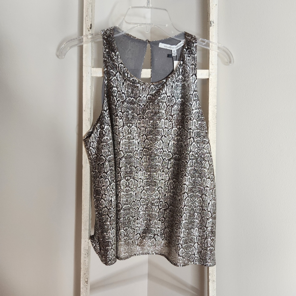 Collective Concepts top NWT Womens small Stitch Fix Susie metallic sleeveless